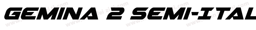 Gemina 2 Semi-Italic字体转换